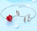 Bracciale da donna con rosa 5