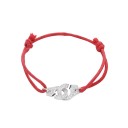 Bracciale da donna in corda con ganci 8