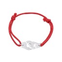 Bracciale da donna in corda con ganci 10