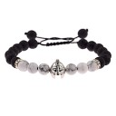 Bracciale da uomo con perline e casco 15