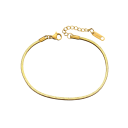 Bracciale da uomo in acciaio inossidabile con catena a serpente quadrata 17,5 cm con allungamento regolabile di 5 cm e spessore di 2 mm Design 1