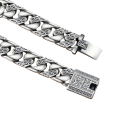 Bracciale da uomo in argento girlanda con chiusura in 925 sterline 24 cm elegante gioiello da uomo per uso quotidiano 2