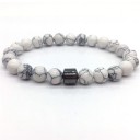 Bracciale da uomo in perline con ematite 5