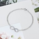 Bracciale doppio da donna con infinito 2