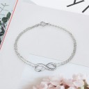 Bracciale doppio da donna con infinito 4