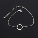 Bracciale femminile sottile con cerchio 4