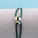 Bracciale in corda con cerchi uniti 16