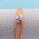 Bracciale in corda con cerchi uniti 32