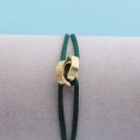 Bracciale in corda con cerchi uniti 6