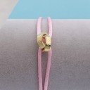 Bracciale in corda con cerchi uniti 9