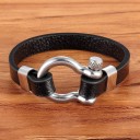 Bracciale in pelle da uomo H271 2