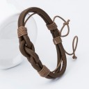 Bracciale in pelle da uomo H278 1