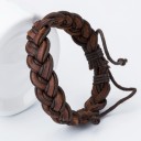 Bracciale in pelle da uomo H278 4