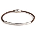 Bracciale in pelle da uomo H432 4