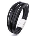Bracciale in pelle da uomo H585 6