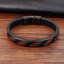 Bracciale in pelle da uomo H659 3