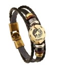 Bracciale in pelle da uomo segno 12