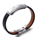 Bracciale in pelle da uomo segno zodiacale 6