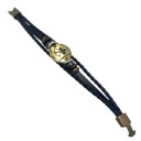 Bracciale in pelle da uomo segno 4