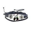 Bracciale in pelle panda 15