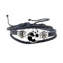 Bracciale in pelle panda 6