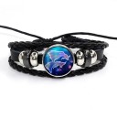 Bracciale in pelle segno zodiacale 10