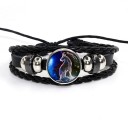 Bracciale in pelle segno zodiacale 3