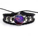 Bracciale in pelle segno zodiacale 4
