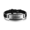 Bracciale in silicone per avviso medico 6