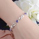 Bracciale infinito da donna con pietre 2
