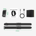 Bracciale intelligente con monitoraggio della frequenza cardiaca, pressione sanguigna, contapassi, saturazione dell'ossigeno e sonno, 2 cinturini intercambiabili, Android e iOS 2