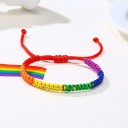Bracciale intrecciato arcobaleno 3