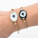 Bracciale intrecciato da donna con occhio 2