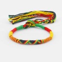 Bracciale intrecciato Rasta 6
