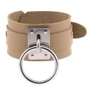 Bracciale largo in pelle 15