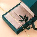 Bracciale liscio dorato da donna 2