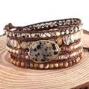 Bracciale multi-strato da donna con perline H322 8