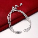 Bracciale multilivello da donna con cuori 3