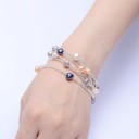 Bracciale perle da donna a più strati 2