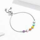 Bracciale regolabile da donna con cuori H83 5
