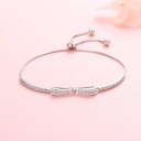 Bracciale regolabile da donna con fiocco 6