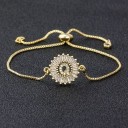 Bracciale regolabile da donna con lettera 17