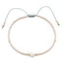 Bracciale regolabile da donna con perla 4