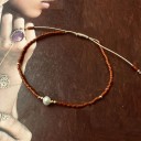 Bracciale regolabile da donna con perline H332 4