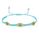 Bracciale regolabile da donna con perline H358 11