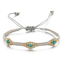Bracciale regolabile da donna con perline H358 6