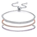 Bracciale regolabile da donna con pietre 1