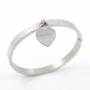 Bracciale rigido da donna con cuore H442 2