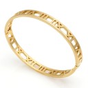 Bracciale rigido da donna con numeri romani 1