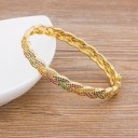 Bracciale rigido da donna con pietre H545 10